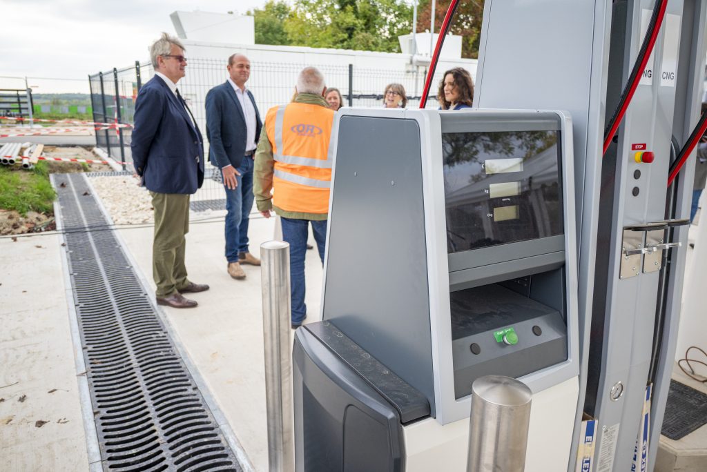 Présentation de la nouvelle station BioGNV d'Altens lors de l'evenement du 10 octobre à Moret-Loing-et-Orvanne